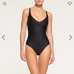 SKIMS unlined plunge thong bodysuit